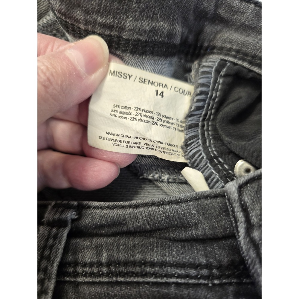 Bandolino Lisbeth Studded Ladies Jeans Charcoal Black Size14 - Picture 4 of 6